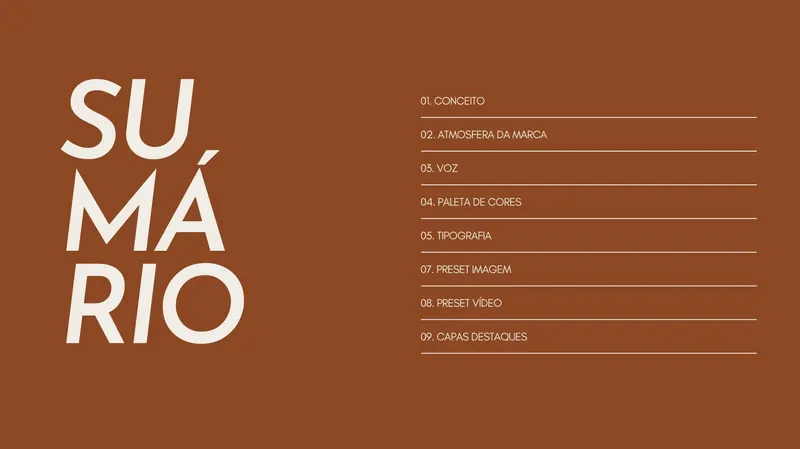 Sumário de um Brandbook feito na Mentoria Genesis