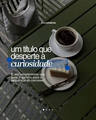 Template High Minimalism do Pack Canva Trinity, capa de carrossel